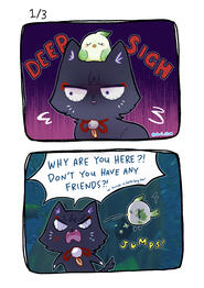 Scarameow & birb nahida